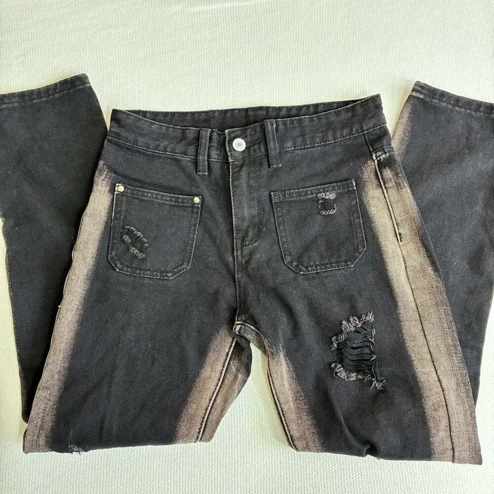 5 Lot Boys Denim Shorts Shirt Jeans Fashion Distressed Size 12-13Y New - Picture 3 of 12